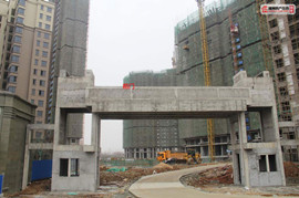 海翼·汉东至尊3月工程进度：20#楼建至18层