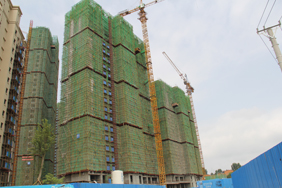 海翼·汉东至尊6月工程进度：14、19、20#楼已封顶