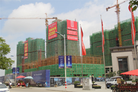 随州荣御中央7月工程进度：9#13#楼建至17层