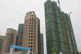 海翼·汉东至尊8月底工程进度：11#、13#楼封顶