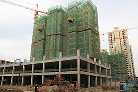 世纪·未来城5月工程进度：3#楼建至16层4#楼建至12层