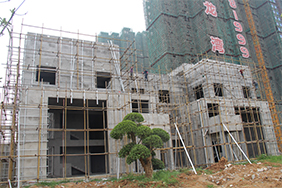 汇龙湾·半岛天境6月工程进度：9/10#别墅在做外墙