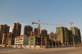城东国际·郦都12月工程进度：20、21#楼建至19层